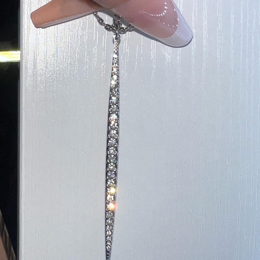 Michael Kors Silver Necklace with Sparkling Accents